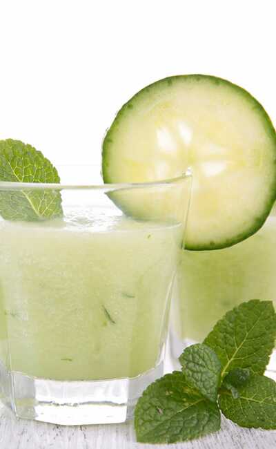 Bottle Gourd, Cucumber, And Lemon Smoothie #smoothies #healthy living #healthy smoothies #trendypins