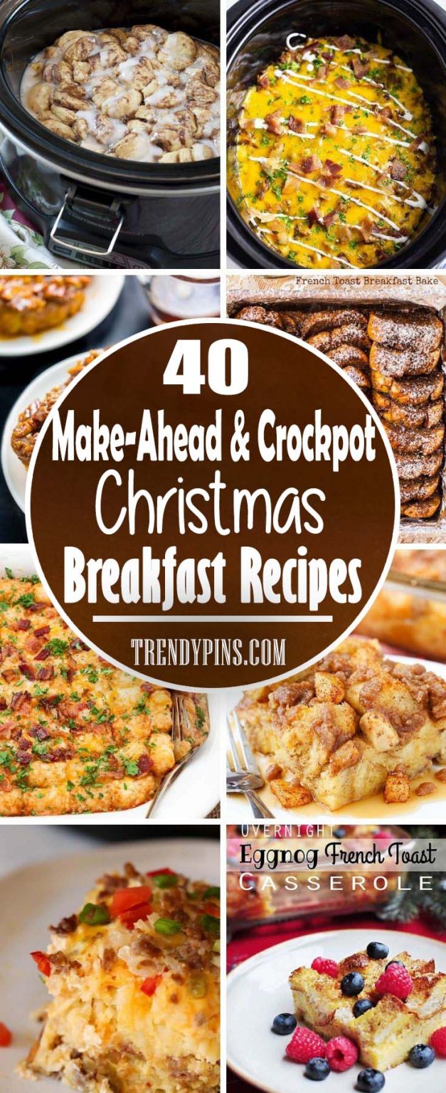 20 Make-Ahead & Crockpot Christmas Breakfast Recipes | Trendy Pins