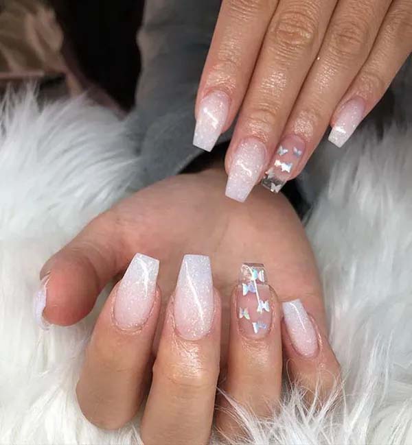 StylishBelles on X: Elegant white acrylic nails with rhinestones and  glitter accent nails Tap for more✓:  @stylishbelles  #nail #nails #nailsofinstagram #whiteacrylicnails #acrylicnails  #AcrylicNailArt #glitternails