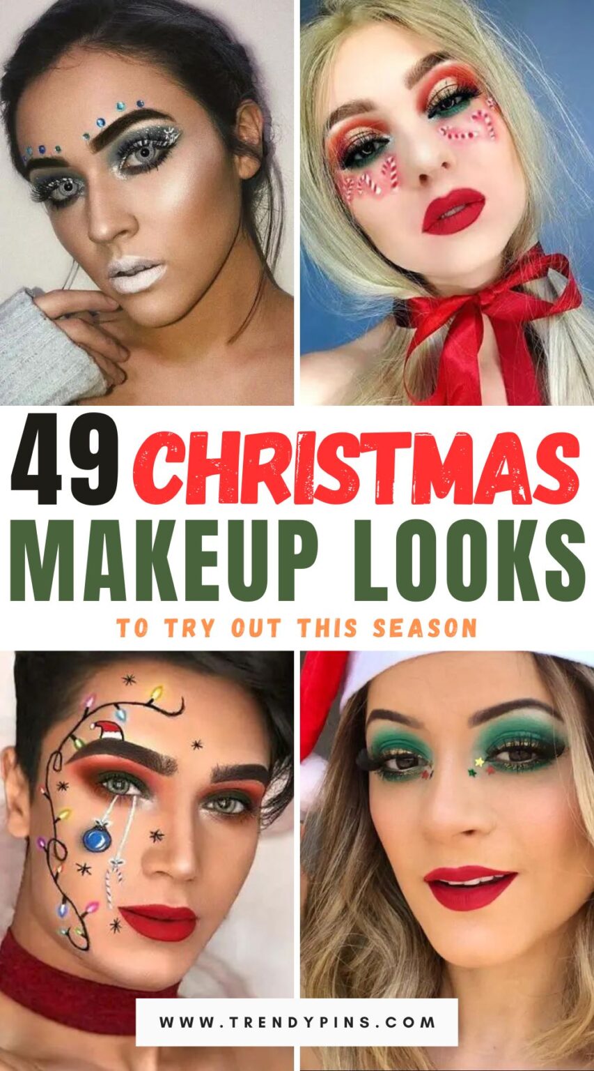 50 Christmas Makeup Looks to Try Out This Season