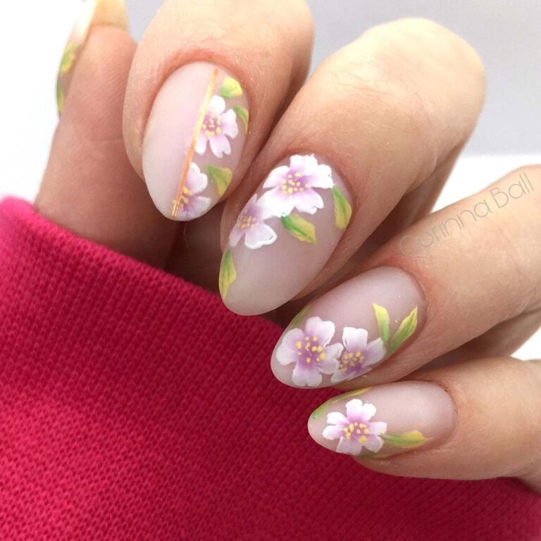 24 Cherry Blossom Nail Designs for a Touch of Elegance