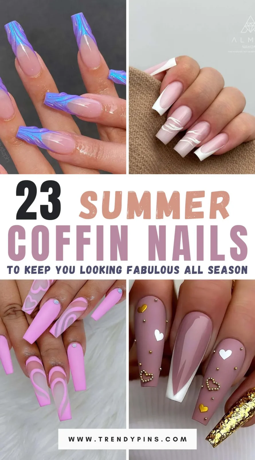 Get ready to elevate your summer style with 23 stunning coffin nail designs! Dive into a world of vibrant colors and creative patterns that will make your nails the ultimate fashion statement. From bold neons to intricate art, these designs are perfect for adding a splash of fun to your look. Discover your next favorite nail art idea and rock the season in style!