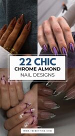 Almond Nails Chrome Ideas Designs 1