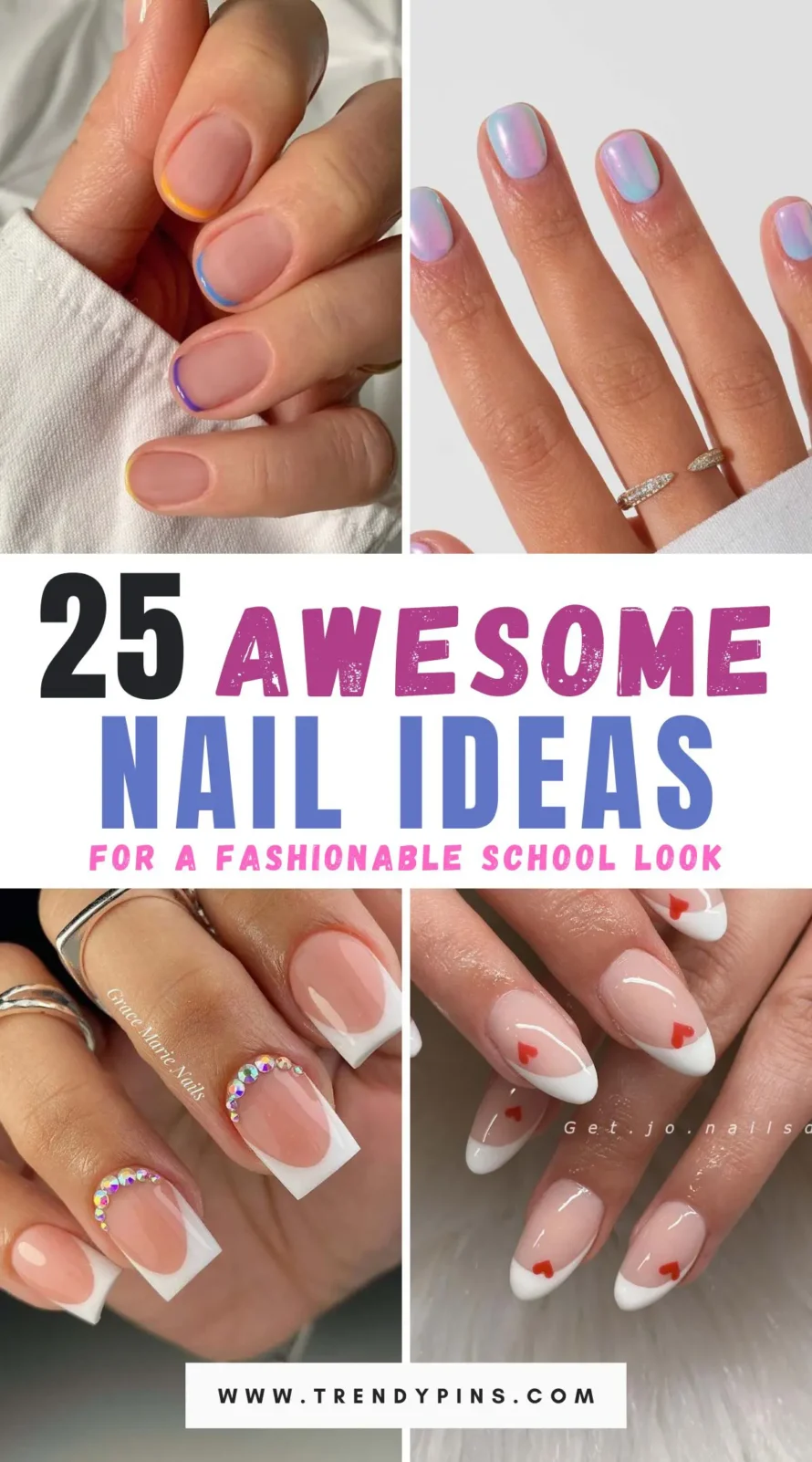 Discover 25 chic and trendy nail ideas perfect for school days. From minimalist designs to bold colors, find the perfect style to make your nails pop!