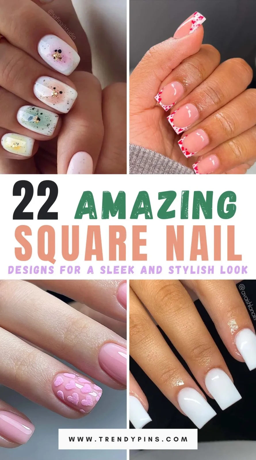 Discover 22 square nail designs that blend elegance and creativity, offering chic and stylish tips for every occasion. Perfect for your next manicure!