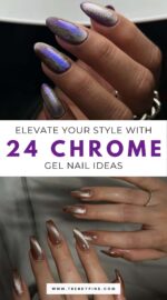 Dazzling Gel Nails Chrome Ideas 2