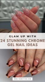 Dazzling Gel Nails Chrome Ideas 4