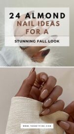 Fall French Almond Nail Designs 3