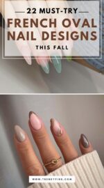 French Oval Nail Designs For Fall 4