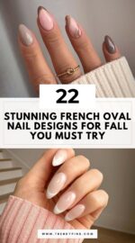 French Oval Nail Designs For Fall 5