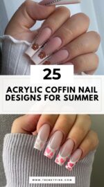 Summer Acrylic Coffin Nail Ideas 3