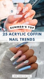 Summer Acrylic Coffin Nail Ideas 4