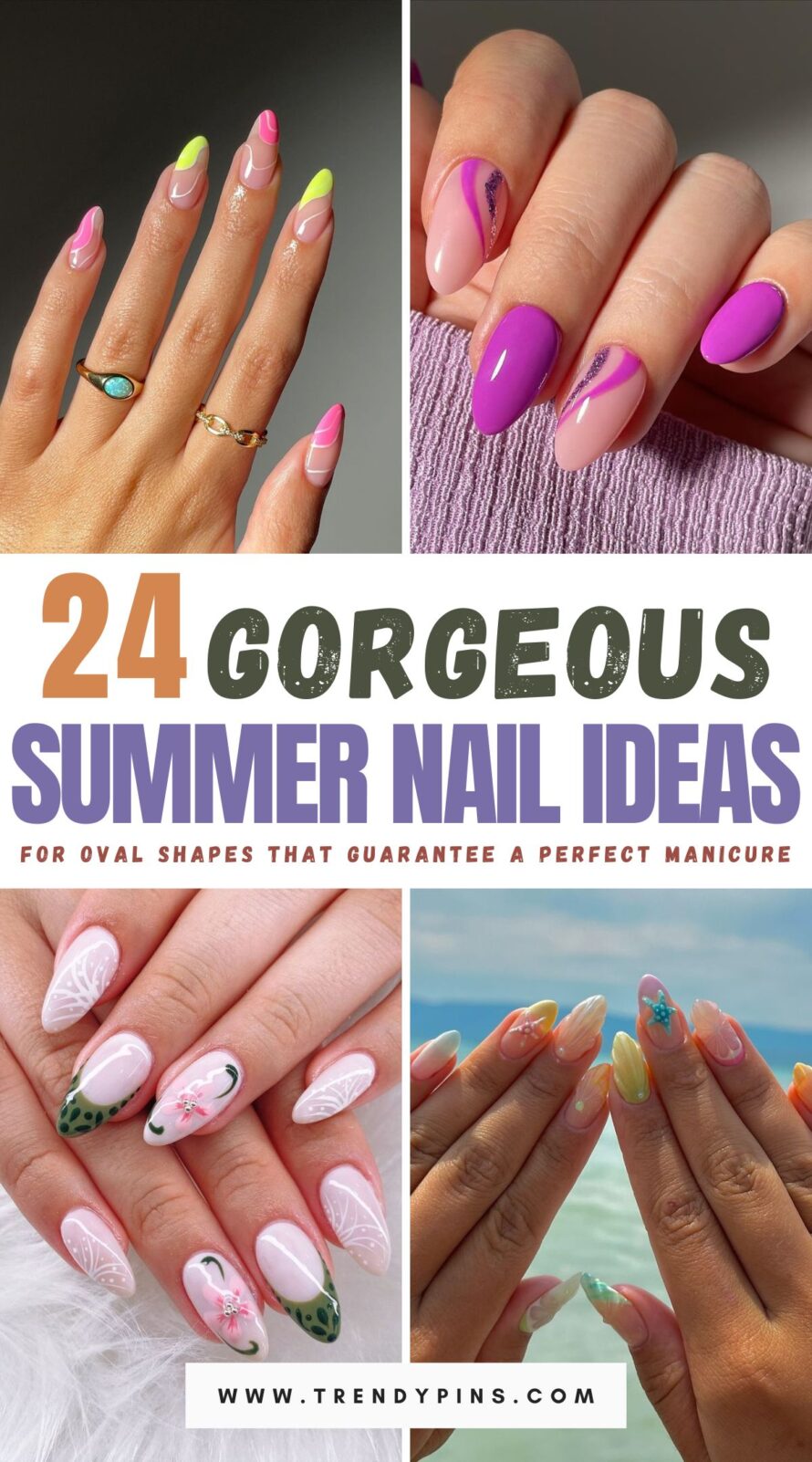 24 Stunning Summer Nail Ideas For Oval Shapes A Guide To Perfect Manicure 1.