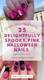 25 Cute And Spooky Pink Halloween Nails For A Unique Twist 5