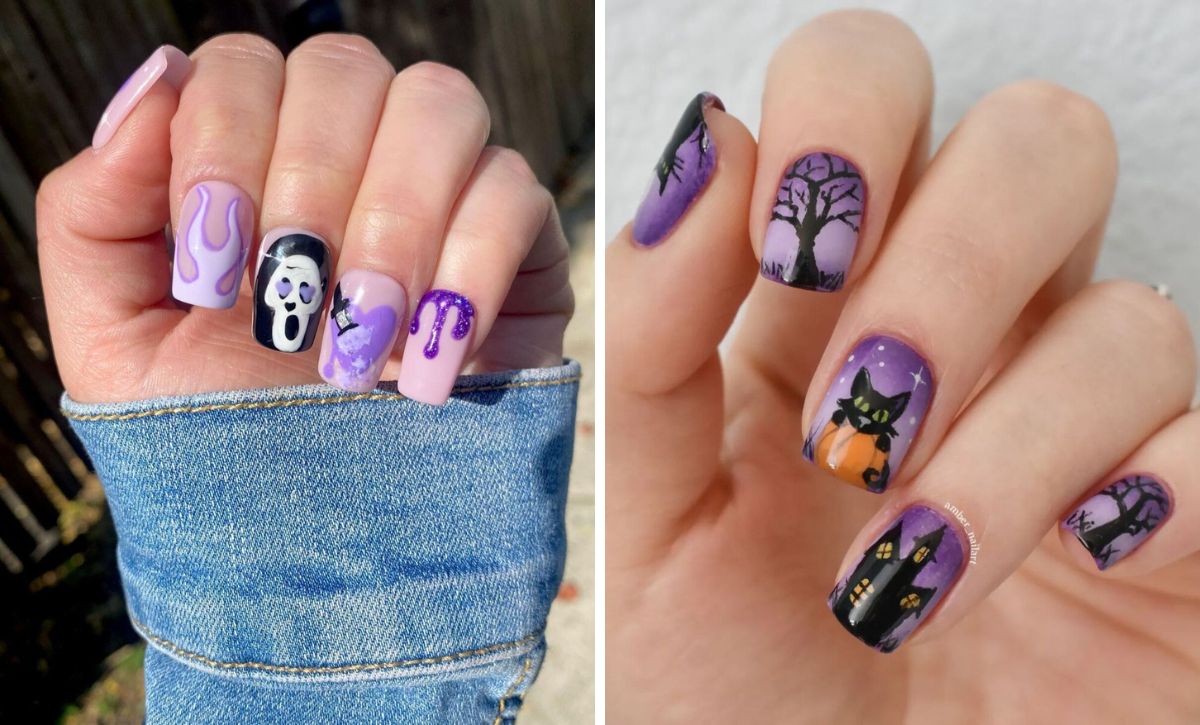 27 Adorable Short Halloween Nails To Steal The Spotlight