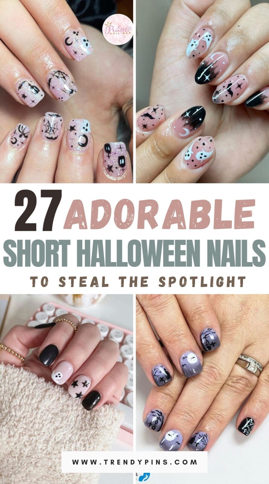 27 Adorable Short Halloween Nails To Steal The Spotlight