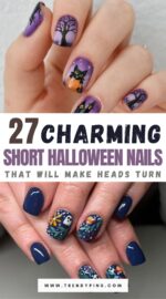 27 Adorable Short Halloween Nails To Steal The Spotlight 2