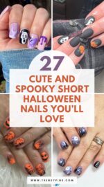 27 Adorable Short Halloween Nails To Steal The Spotlight 3