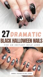 27 Bold And Black Halloween Nails To Make A Statement This Season 2