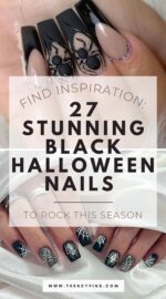 27 Bold And Black Halloween Nails To Make A Statement This Season 5