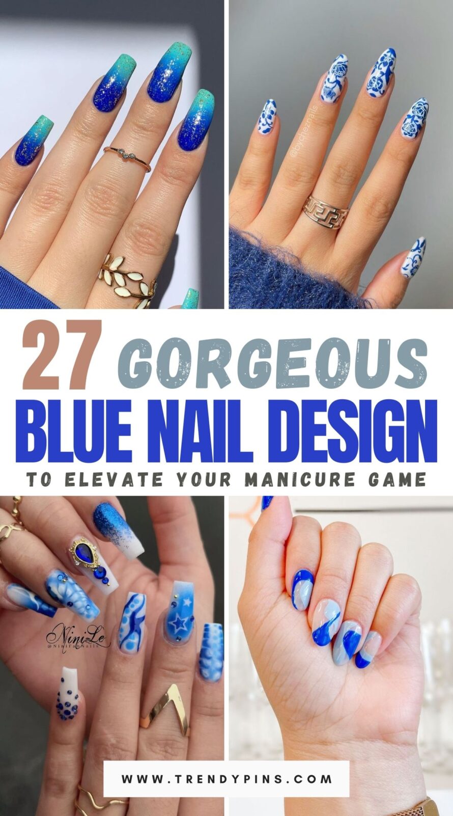 27 Stunning Blue Nail Art Ideas For A Spellbinding And Chic Manicure