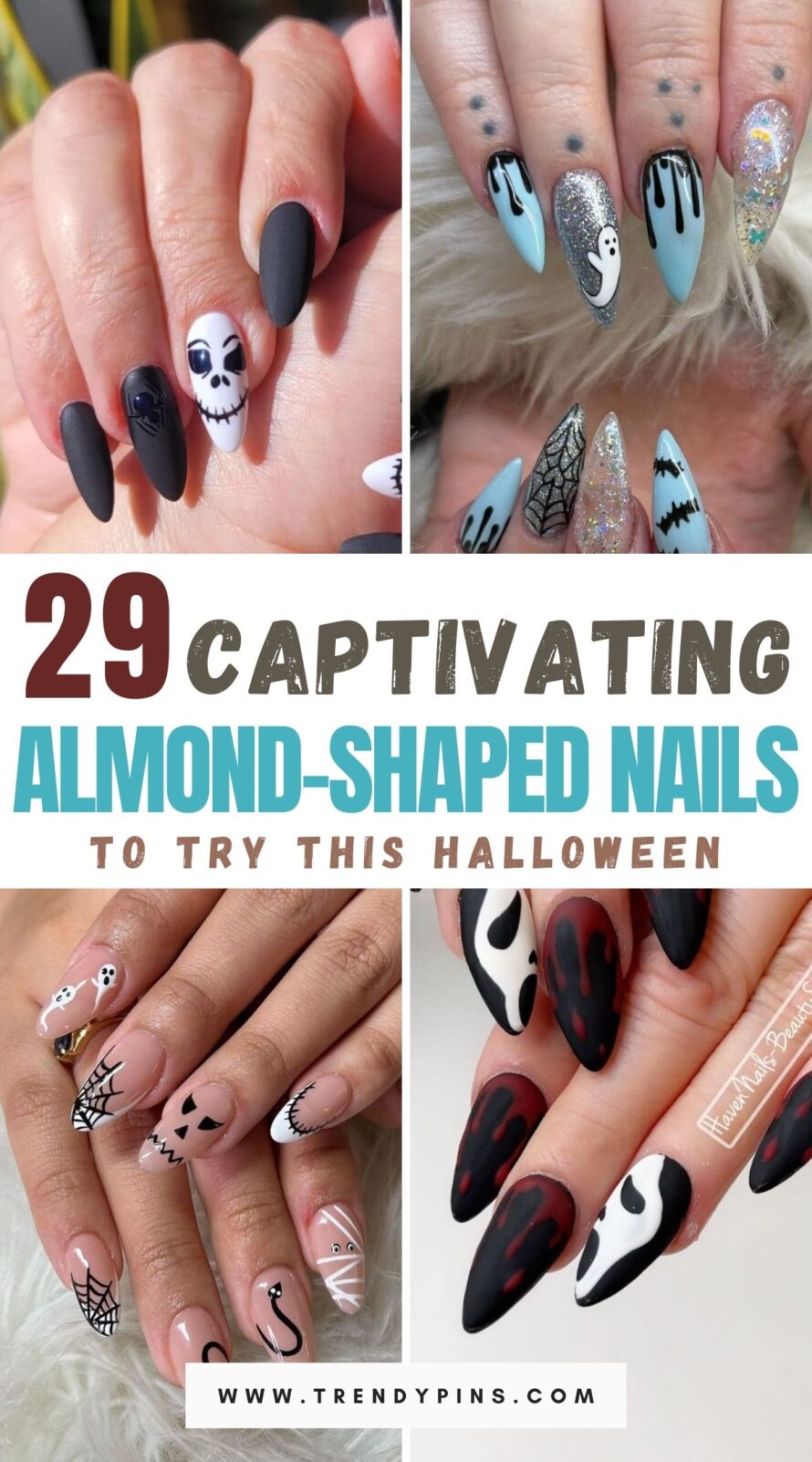 29 Stunning Almond Shaped Halloween Nails You'll Fall In Love With