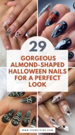 29 Stunning Almond Shaped Halloween Nails You'll Fall In Love With 3