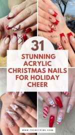 31 Festive Acrylic Christmas Nails To Celebrate The Season 3