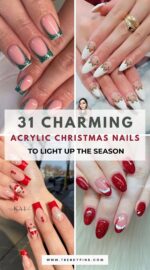 31 Festive Acrylic Christmas Nails To Celebrate The Season 4