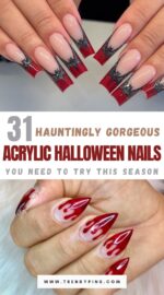 31 Spooky Acrylic Halloween Nails That Will Haunt Your Dreams 2