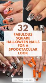 32 Chic Square Halloween Nails For A Perfectly Spooky Look 3