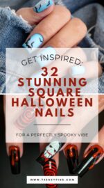 32 Chic Square Halloween Nails For A Perfectly Spooky Look 4