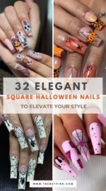 32 Chic Square Halloween Nails For A Perfectly Spooky Look 5