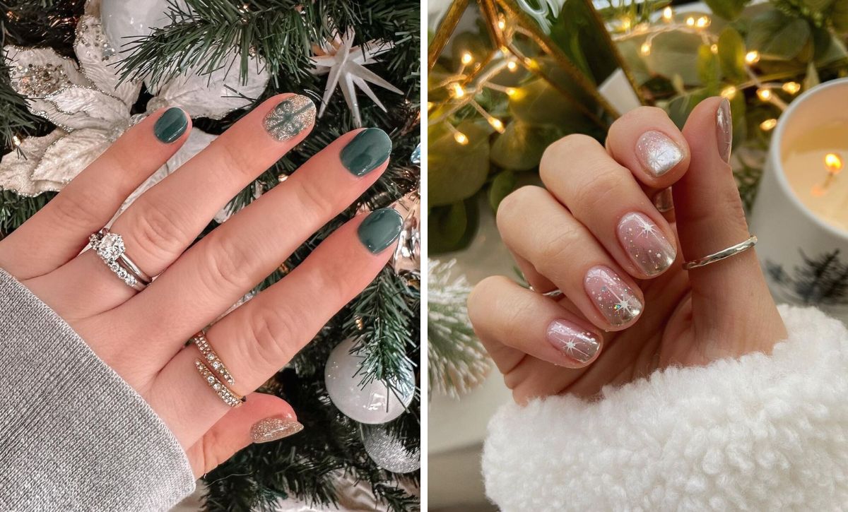 Adorable Short Christmas Nails Perfect For Holiday Cheer