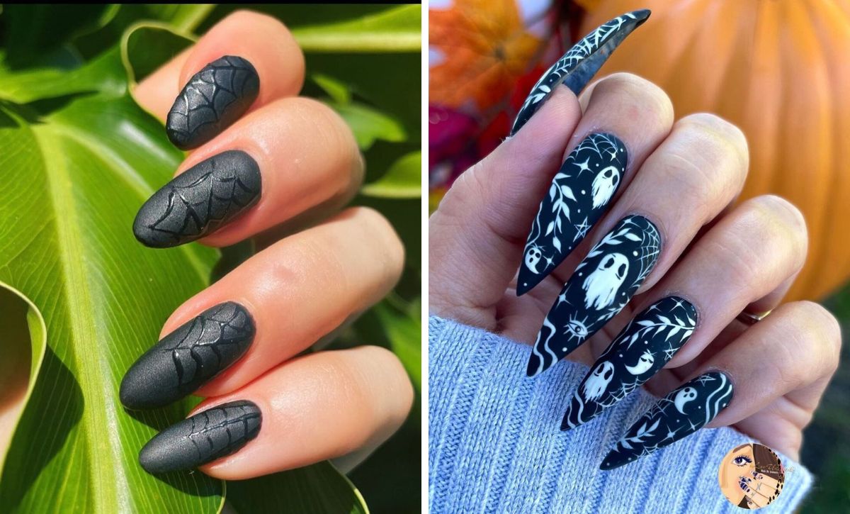 Bold And Black Halloween Nails To Make A Statement This Season