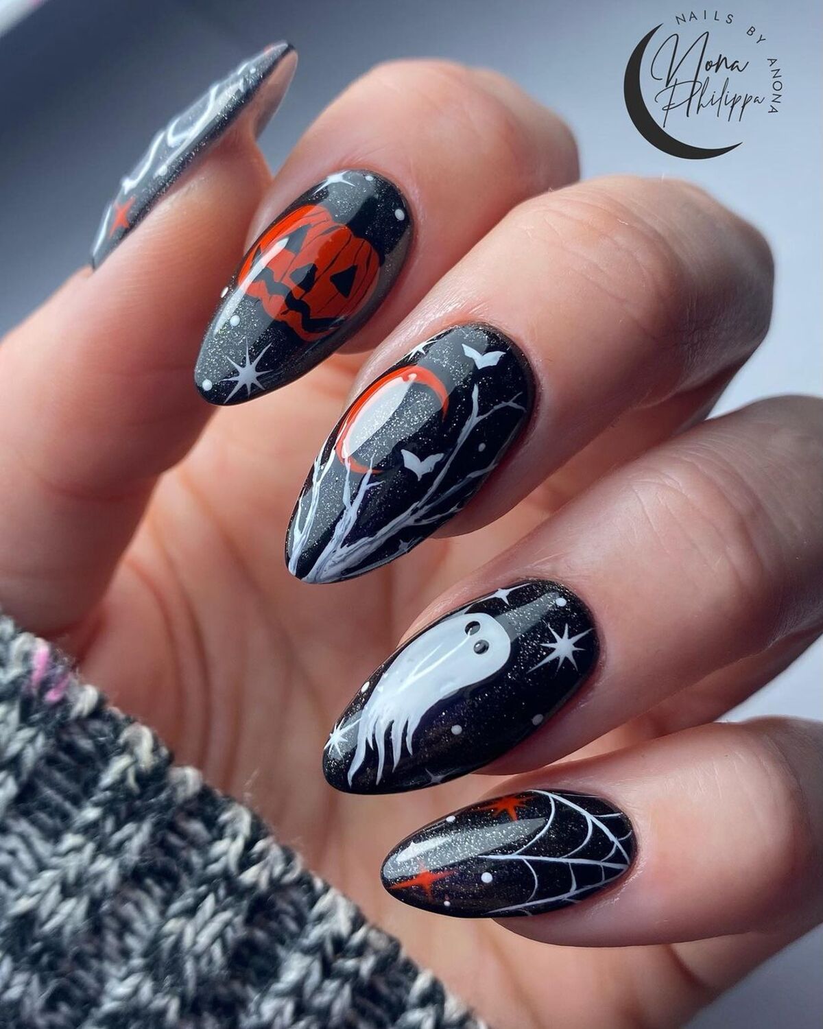 10. Mystical Ouija Board Nails