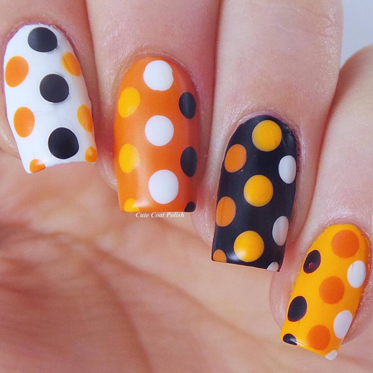 3. Spooky Polka Dots