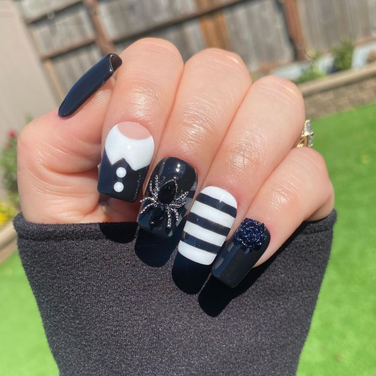 25. Stripes and Spiders with a Gothic Twist