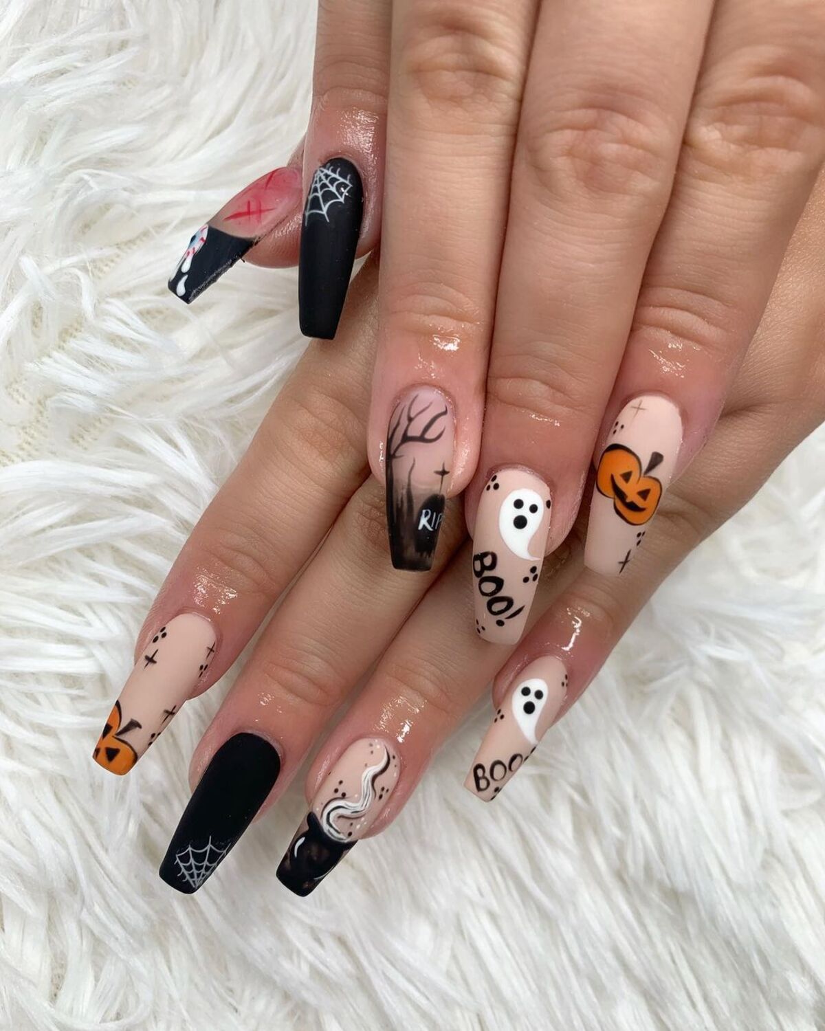 28. Graveyard Glam Nails