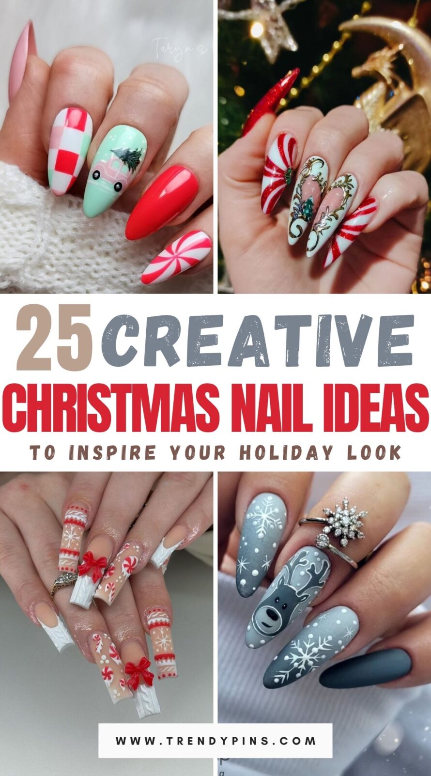 Inspiring Christmas Nail Ideas