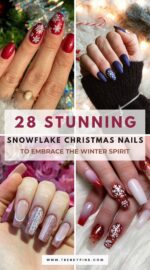 28 Enchanting Snowflake Christmas Nails For A Winter Wonderland Look Christmas Nails Ideas 4