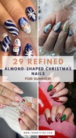 29 Elegant Almond Shaped Christmas Nails To Show Off This Year 4