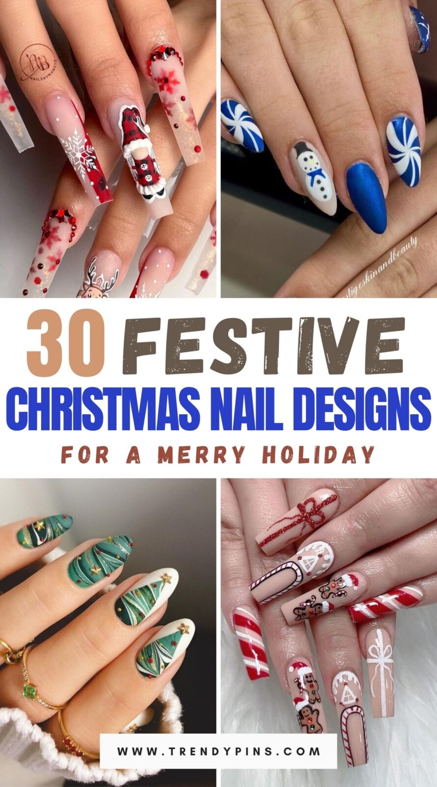 Creative Christmas Nail Designs