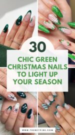 30 Gorgeous Green Christmas Nails To Brighten Your Holidays 3