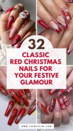 32 Stunning Red Christmas Nails For A Classic Holiday Look 3