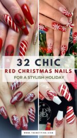 32 Stunning Red Christmas Nails For A Classic Holiday Look 4