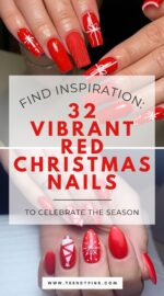 32 Stunning Red Christmas Nails For A Classic Holiday Look 5