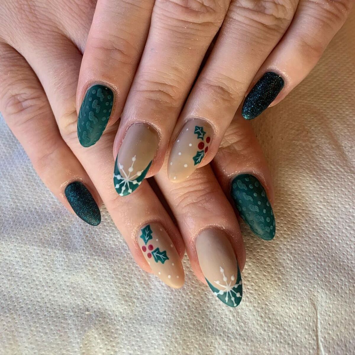 18. Evergreen and Holly with Matte Finish