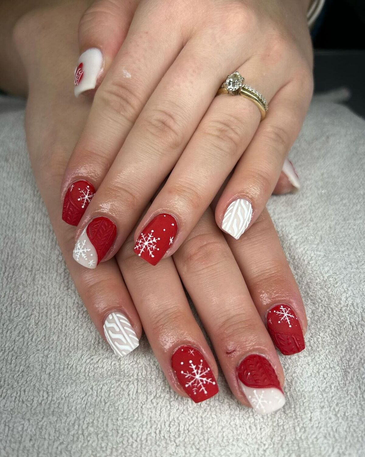 23. Classic Red and White Christmas Cheer