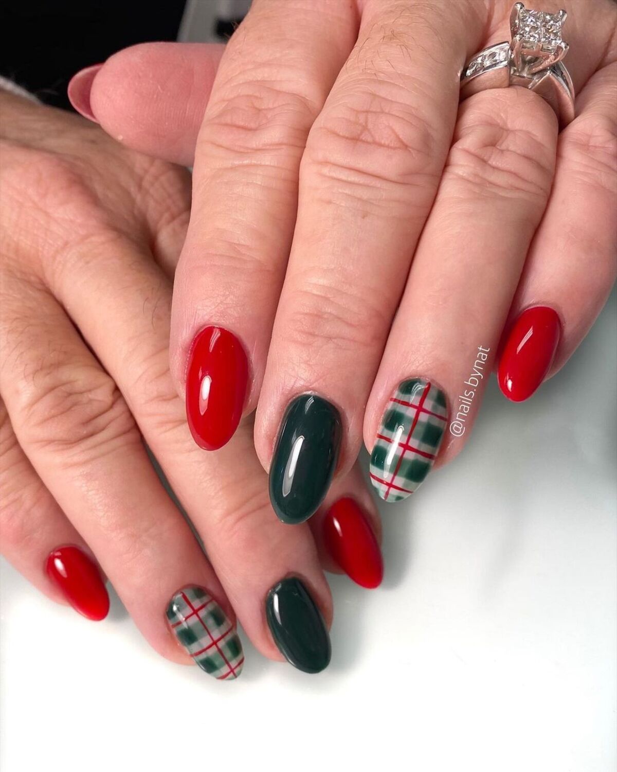 13. Red and Green Plaid Elegance